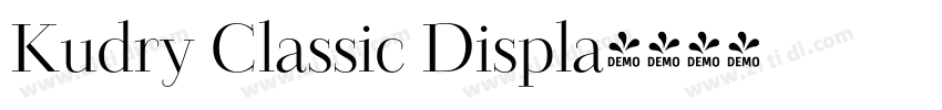 Kudry Classic Displa字体转换 Kudry Classic Displa字体转换